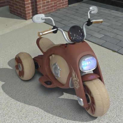 صورة دباب أطفال كهربائي ثلاثي العجلات